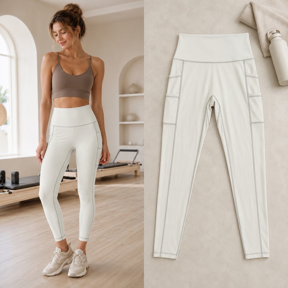 Offline by Aerie Women's S Leggings  White 7/8 Goals High Rise Gym Pilates‎ Yoga
